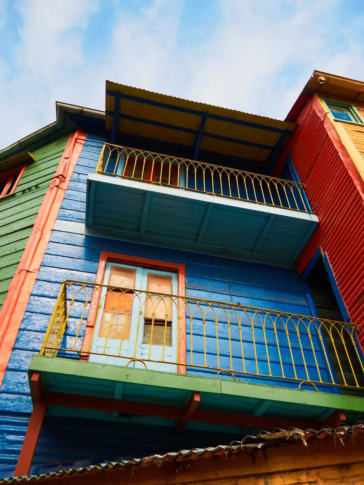 Colorful corrugated-iron houses of La Boca, Buenos Aires