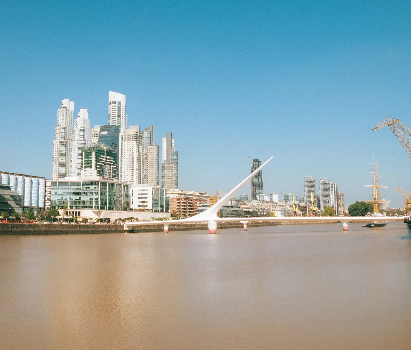 Puente de la Mujer and the Puerto Madero skyline, Buenos Aires
